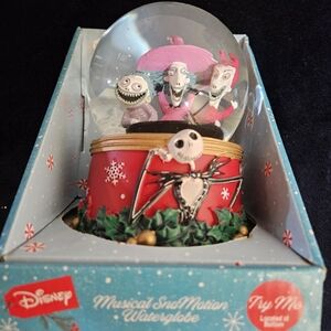 Nightmare Before Christmas Lock/Shock/Barrel Snow Globe in Original Box